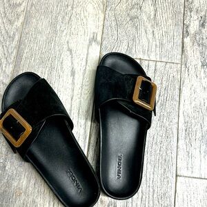 Black suede Vince Sandals Sz 6.5